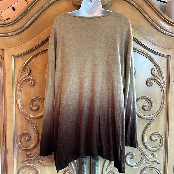 24/7 Denim brown ombré sweater - Picture 5 of 10
